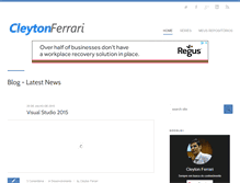 Tablet Screenshot of cleytonferrari.com